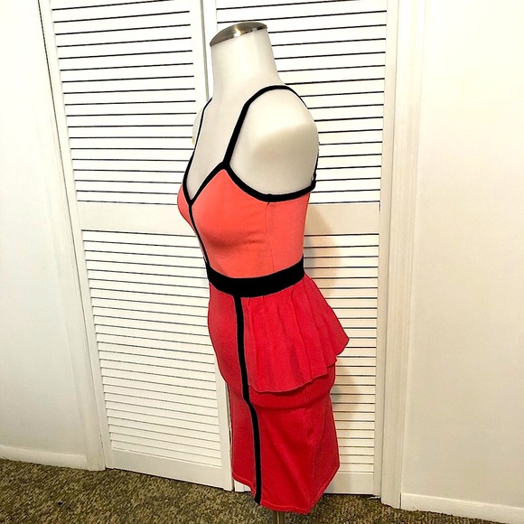 NWOT Bebe pink peplum dress - Picture 14 of 16